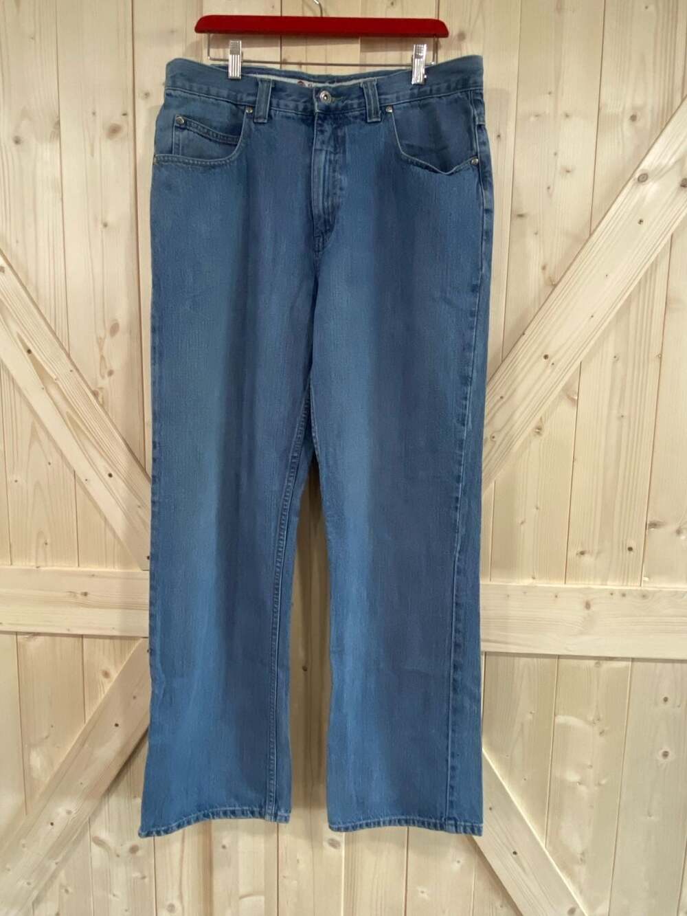 Pepe Jeans London Construction Cert. Blue Denim Jeans 34 x 34